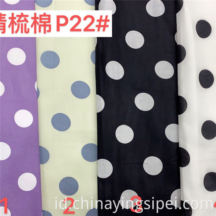 2020 Stocklot gaya baru Cotton Poplin Digital Fabric Fabric untuk Bahan Pakaian Bahan Tekstil